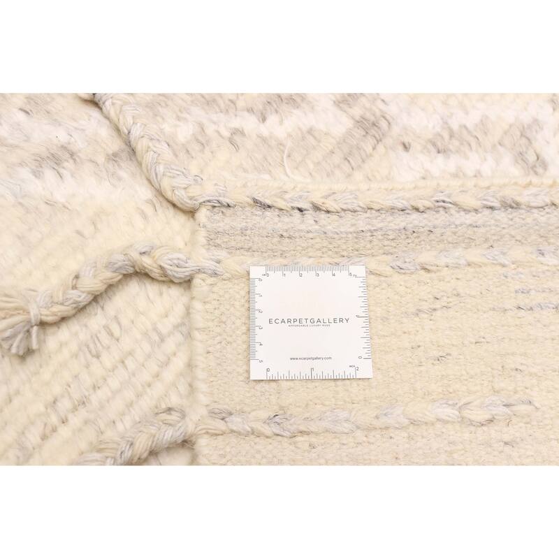 ECARPETGALLERY Hand-knotted Tangier Cream Wool Rug - 8'1 x 9'10