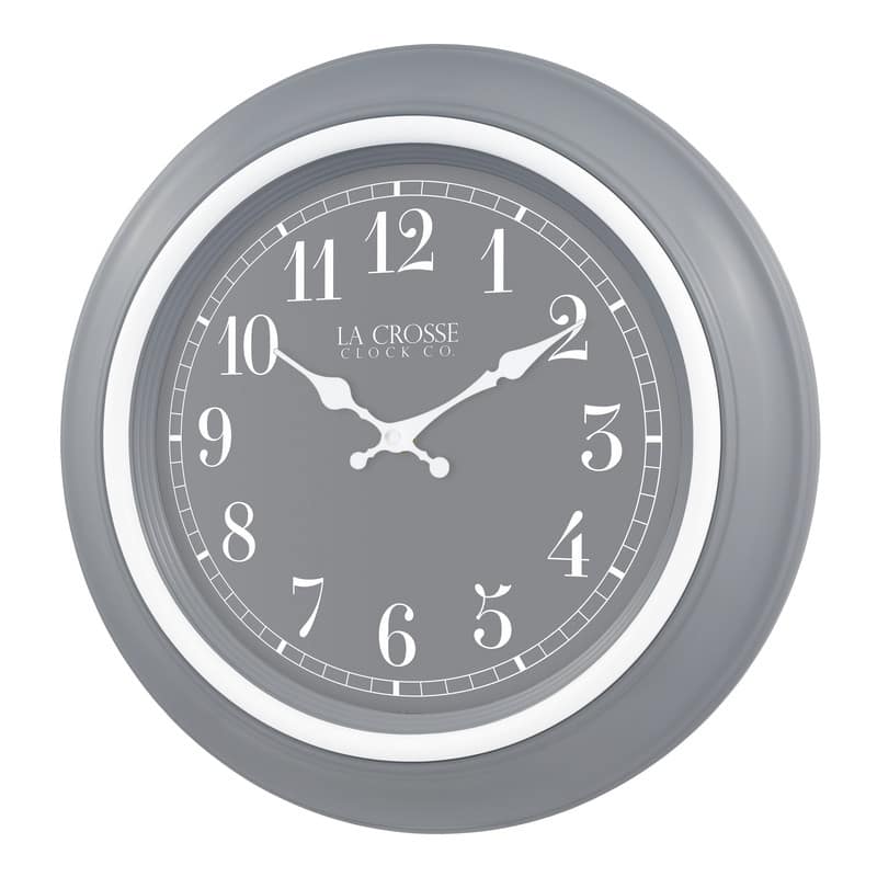 La Crosse Clock 18-Inch Louisa Analog Quartz Wall Clock