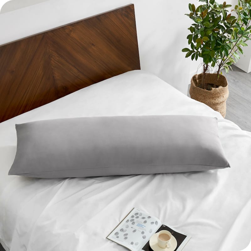 Bare Home Microfiber Body Pillow Cover with Zipper Closure