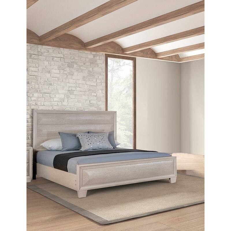 White Oak Finish Classic 1PC Bed