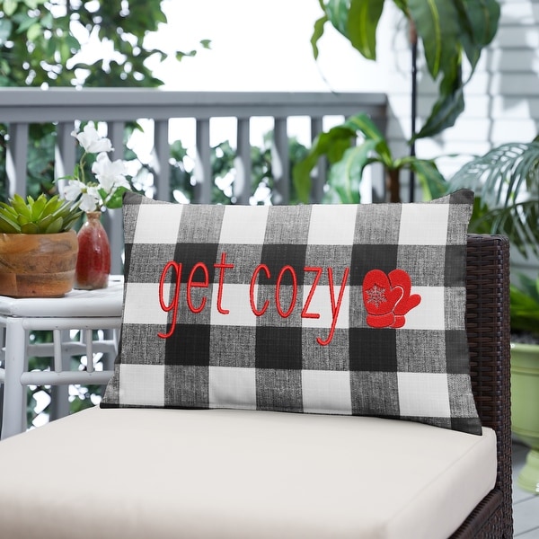 Black and white checkered outdoor cushions outlet