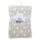 preview thumbnail 2 of 1, Plush Stars Baby Blanket Grey