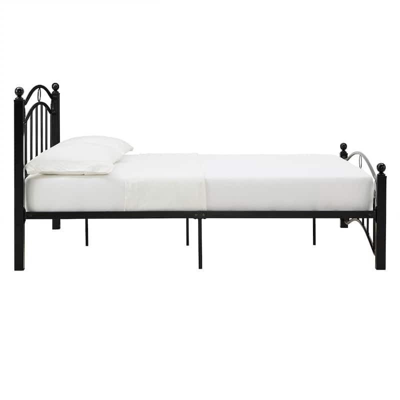 Sadie Brown and Black Metal Bed by iNSPIRE Q Classic