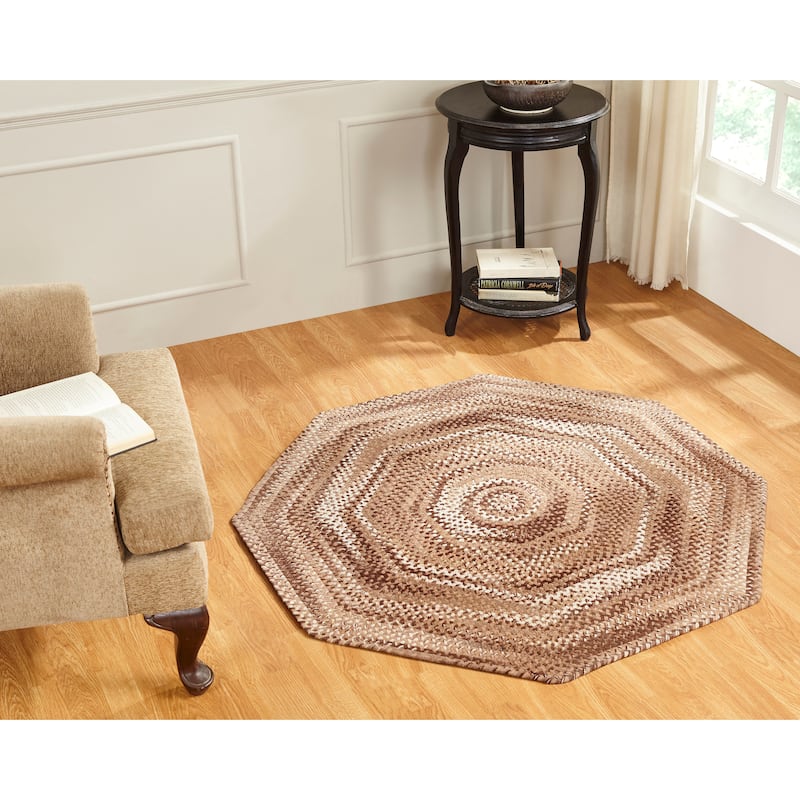 Ombre Soft Chenille Braided Rugs