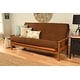 preview thumbnail 17 of 33, Porch & Den Kern Full-size Futon Frame and Mattress Set Suede Chocolate