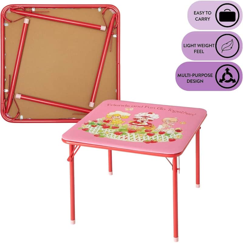 Strawberry Shortcake 3 Piece Kids Activity Table and Chair Set