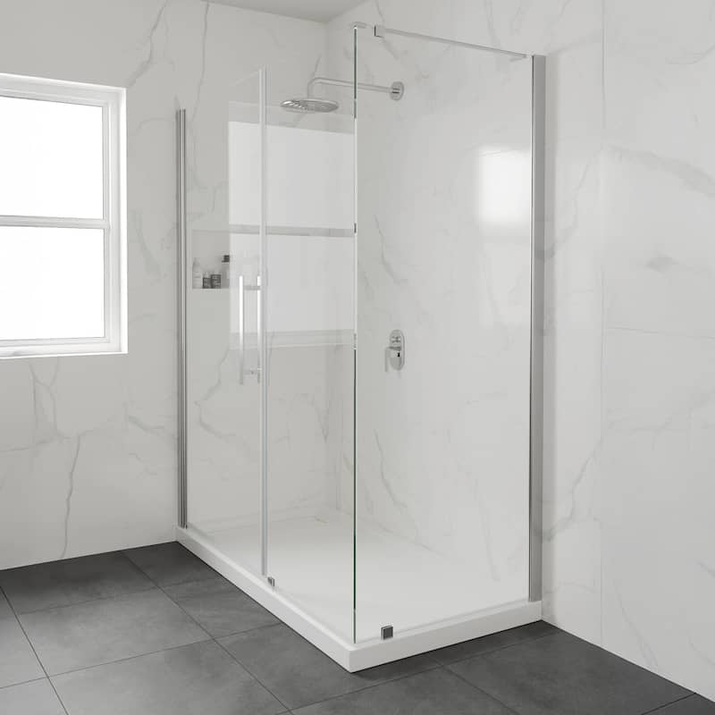 OVE DECORS Adena White Shower Base 60x36 in white