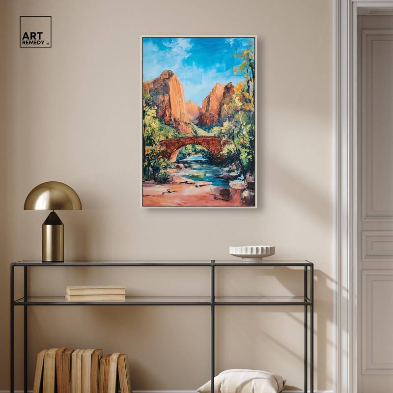 Bridge in Time Canvas by Art Remedy