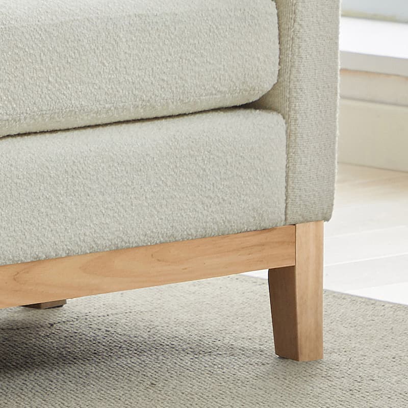 Bedroom Bench with Pillows and Solid Wood Legs for Living Rooms and Entryway