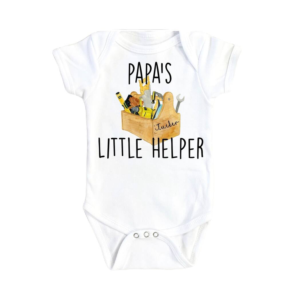 Bee Helper Mom - Baby Boy Girl Clothes Infant Bodysuit Funny Cute Newborn