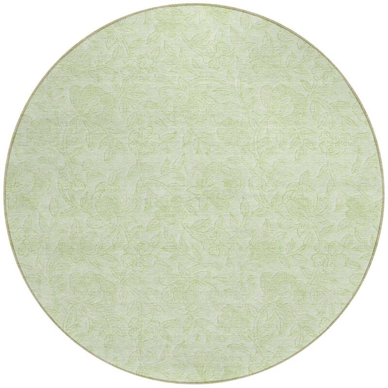 HomeRoots Floral Transitional Rectangle Outdoor Rug