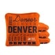 preview thumbnail 1 of 2, Denver Football Orange Dual Sided Cornhole Bags