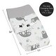 preview thumbnail 5 of 4, Sweet Jojo Designs Blue Grey Jungle Sloth Leaf Unisex Boy or Girl Changing Pad Cover - Turquoise Gray Green Botanical Rainforest