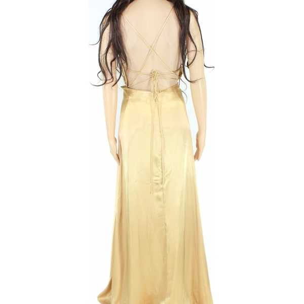 betsy and adam satin gown