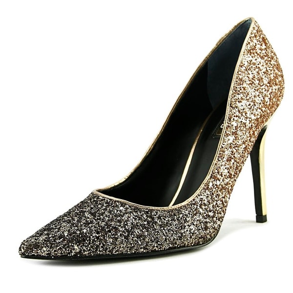 guess gold heels
