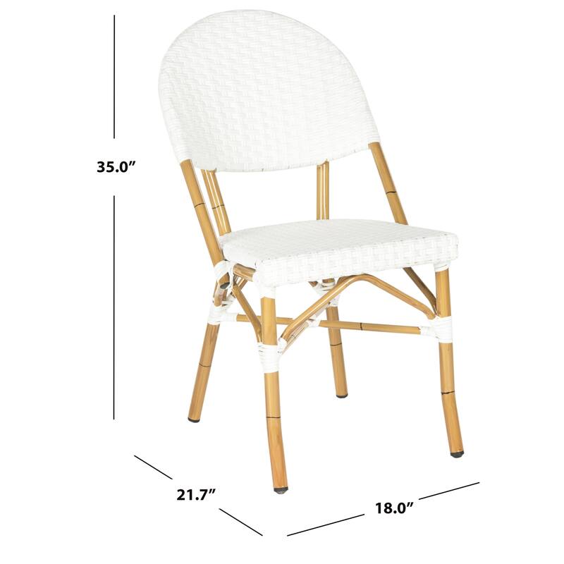 SAFAVIEH Noretta Indoor/ Outdoor Stackable Dining Chair (Set of 2) - 18Wx22Dx35H