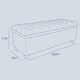 preview thumbnail 7 of 6, BELLEZE Tufted Upholstered Storage Ottoman Bench Footrest, Light Grey - Light Grey