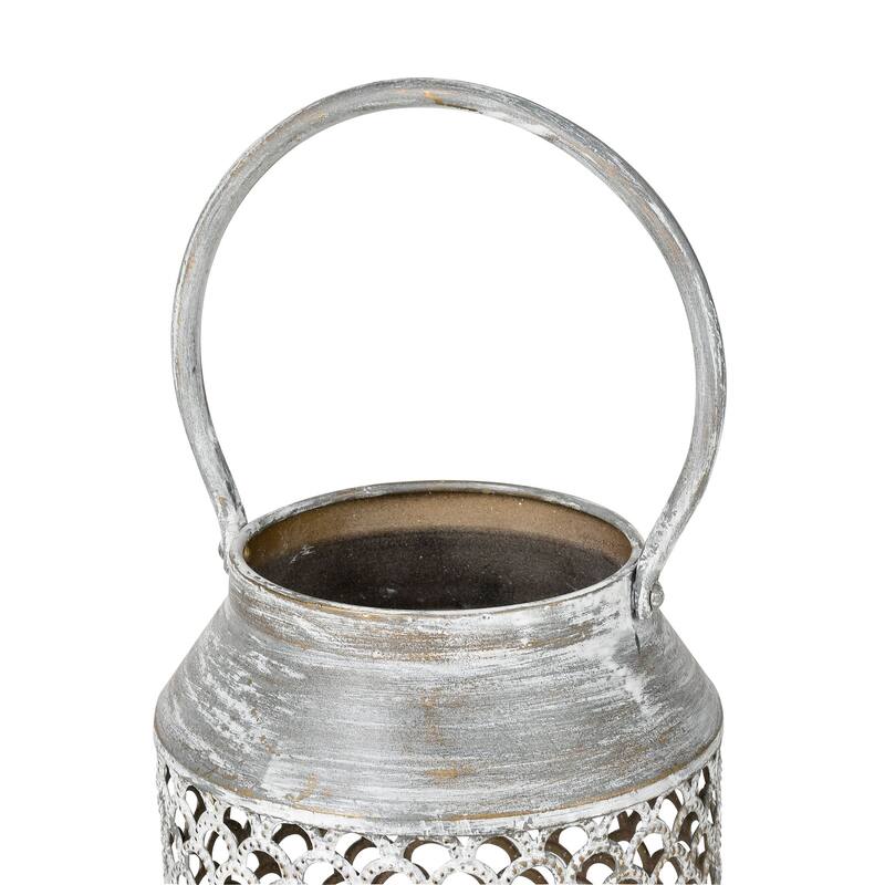 Elk Home Pennywell Aged Silver Metal 6 Inch Wide Lantern