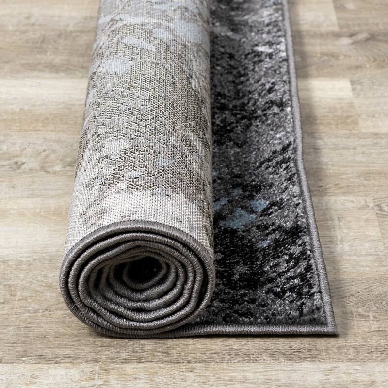 Dayton Collection - Blue/Grey Abstract Rug