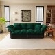 preview thumbnail 19 of 31, 74.8" Queen Size Pull Out Sofa Bed 3-in-1 Convertible Sleeper Tufted Sofa with 2 Soft Pillows