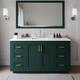 Option Green / White Quartz Top / Brushed Gold Hardware