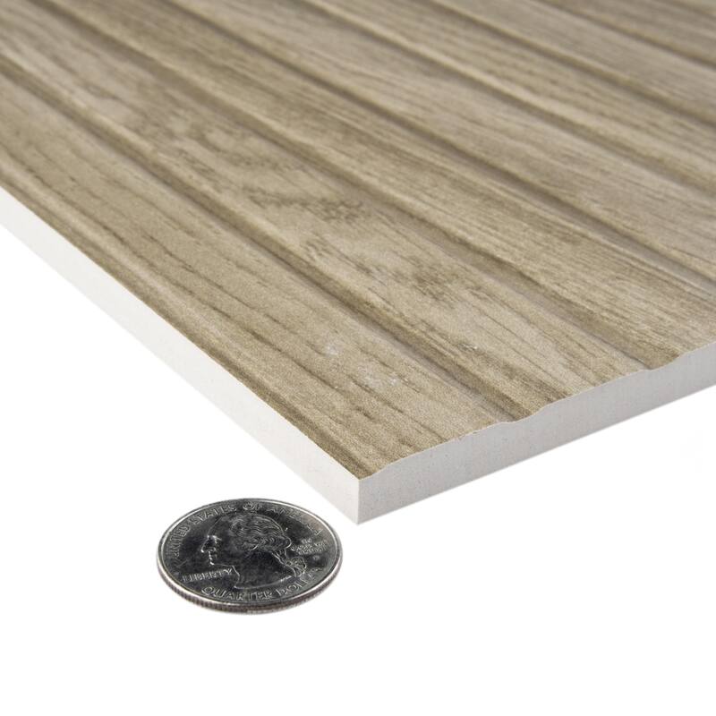 Merola Tile Woodstrip Roble 11-3/4" x 23-1/2" Ceramic Wall Tile