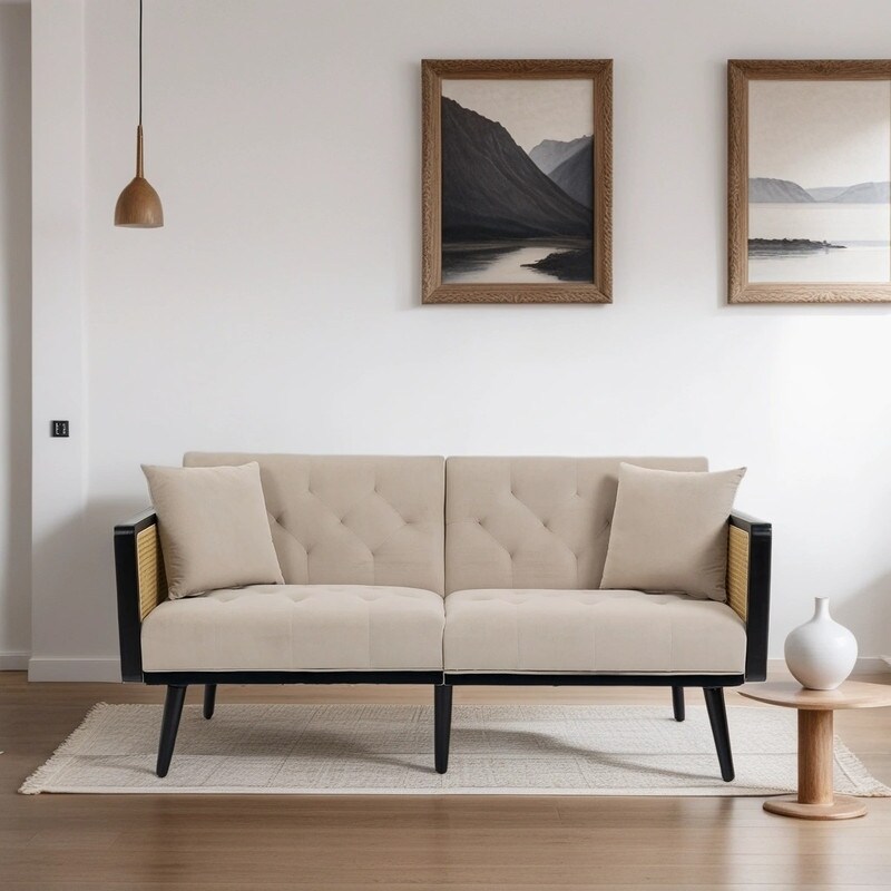 Couch with fold down back discount
