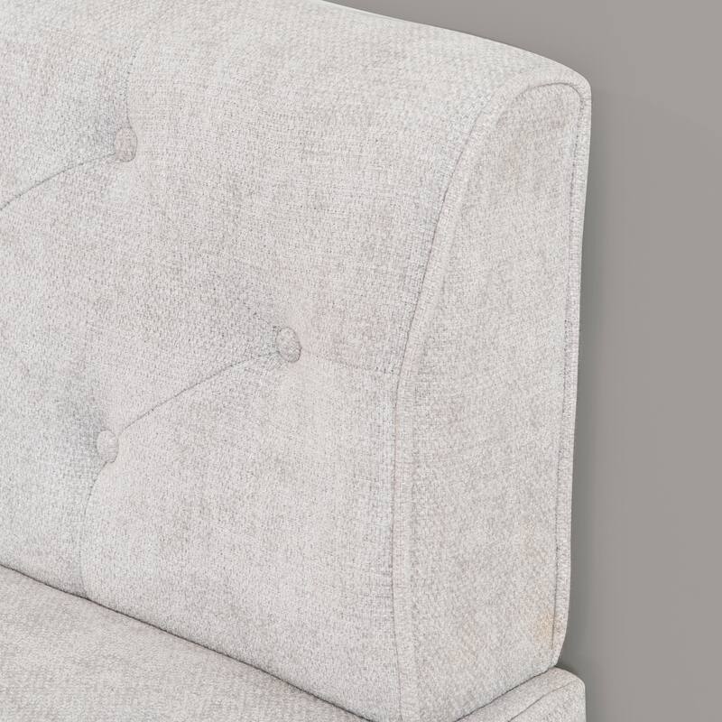Allard Grey Modern Farmhouse Nook Bench