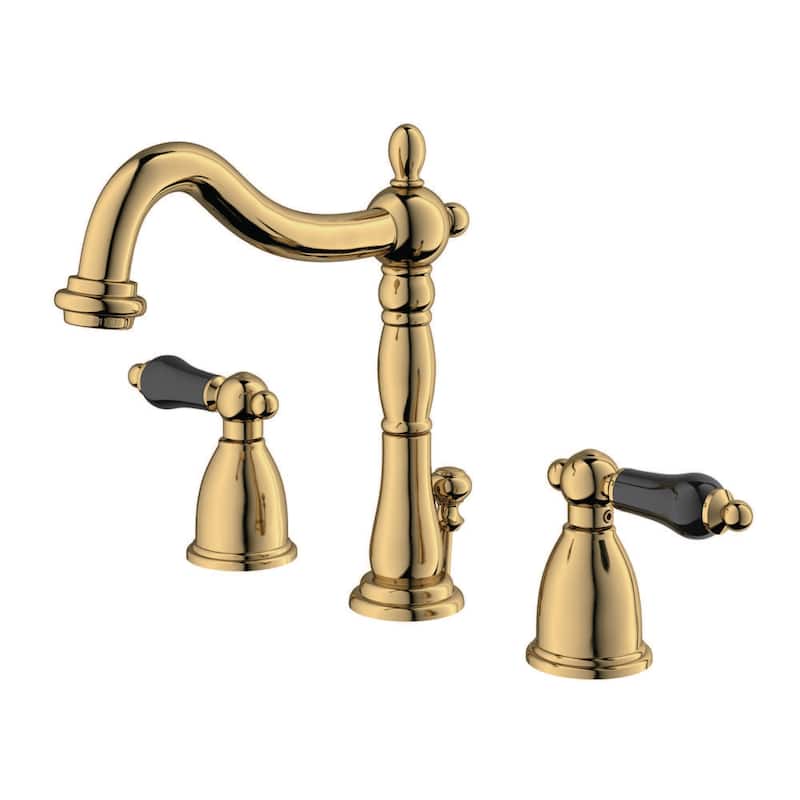 Kingston Brass Duchess 1.2 GPM Widespread Bathroom Faucet with Pop-Up - Polished Brass