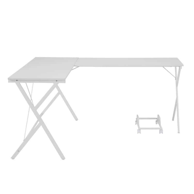 Dazenus White Finish Computer Desk - White