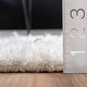 preview thumbnail 5 of 14, Nuloom Hand-knotted Moroccan Trellis Natural Shag Wool Rug
