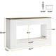 preview thumbnail 12 of 32, Modern Console Table, 55-Inch Wood Entryway Table with Storage