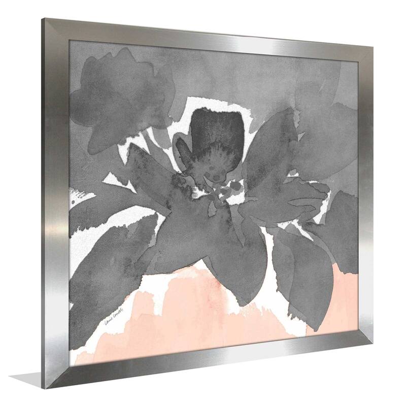 "Gray Modern Fleur I (Square)" Print on Acrylic