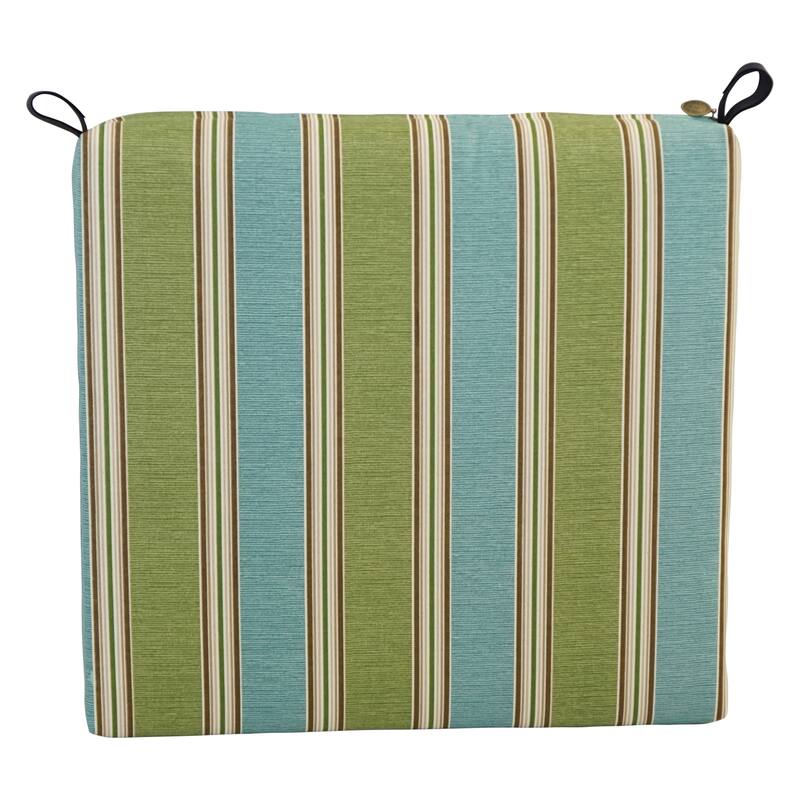 20inch by 19inch Patterned Outdoor Chair Cushion 20 x 19 Bed Bath