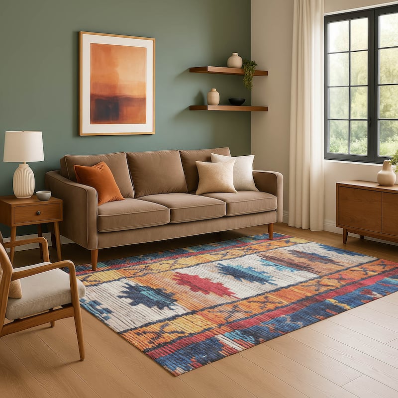 Premium Washable Super Soft Southwest Global Mayfield Rug