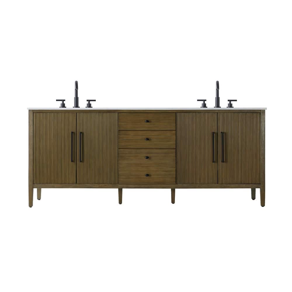 Elegant Lighting VF29684D Blakely 84" Free Standing Double Basin