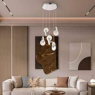 Deuterium Dimmable Integrated LED Round Chandelier