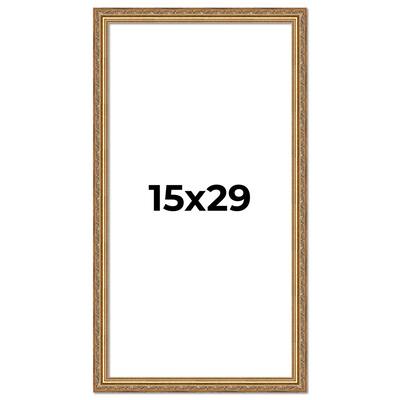 15x29 Frame Red Solid Wood Picture Frame Width 1.75 Inches | Interior Frame Depth 1 13/16 Inches