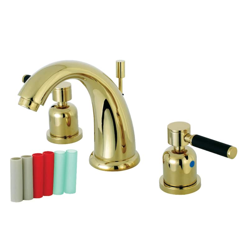 Kaiser 8 in. Widespread Bathroom Faucet in Polished Brass