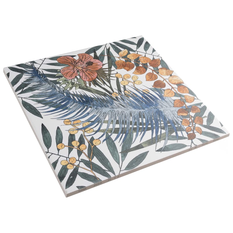 Merola Tile Tahiri Garden 9-3/4" x 9-3/4" Porcelain Floor and Wall Tile