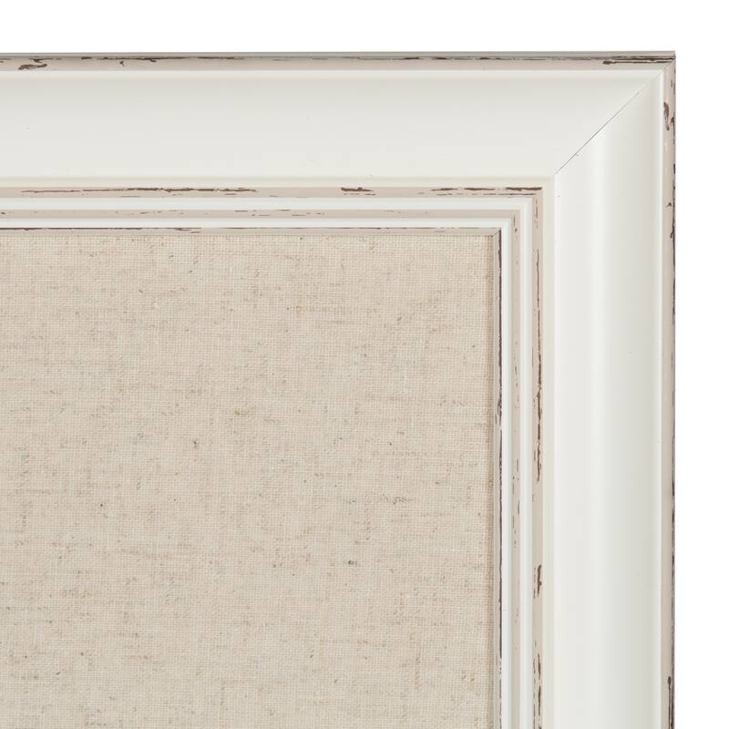 DesignOvation Macon Framed Linen Fabric Pinboard