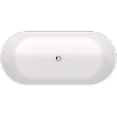 Duravit D-Neo 63" Freestanding Solid Surface Bathtub