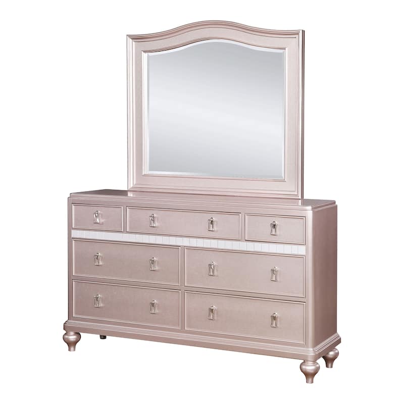 Dzhebel I Contemporary 2-piece 7-Drawer Dresser and Mirror Set by Copper Grove