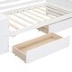preview thumbnail 22 of 26, Daybed with Storage Shelves and 2 Drawers, Wood Sofa Bed Frame Storage Platform Bed for Kids Adults, No Box Spring Needed