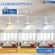 preview thumbnail 97 of 118, Sofucor 45/52 Inch Ceiling Fan with Remote & Lights Quiet DC Motor 5 Blade High CFM Modern Fan