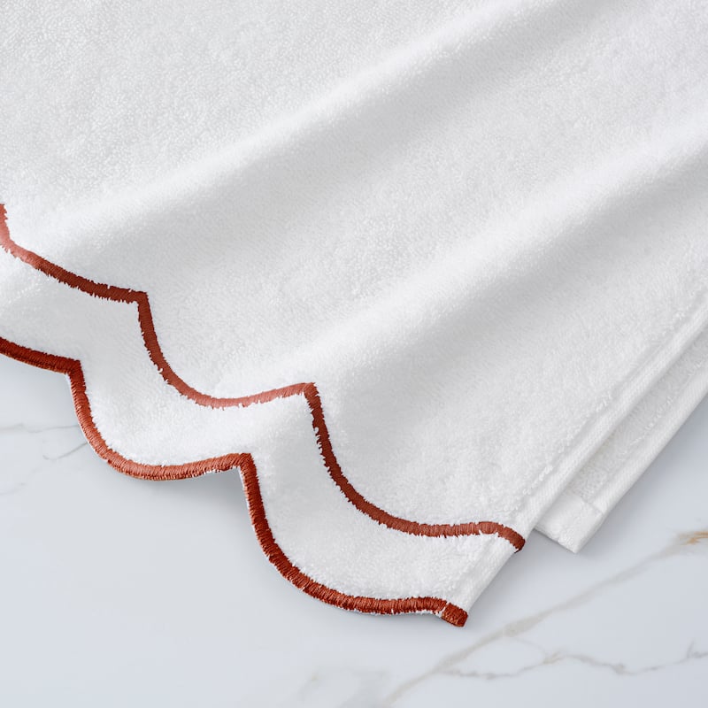 Peri Home Scallop 4-piece Bath and Hand Towel Set