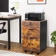 preview thumbnail 34 of 44, 2-Drawer Rolling Wood File Cabinet with Lock