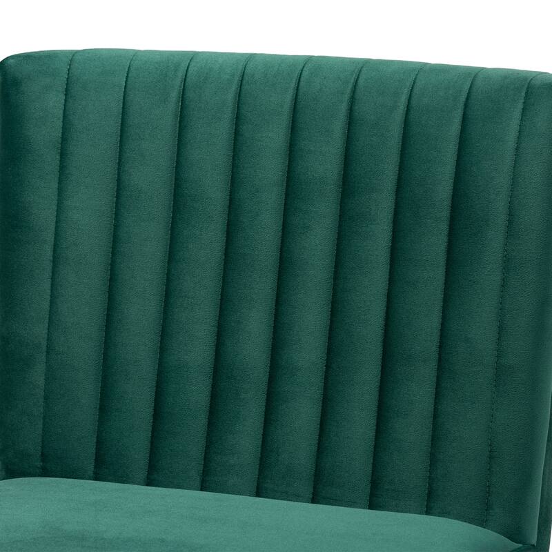 Alvis Mid-Century Velvet Upholstered Dining Chair