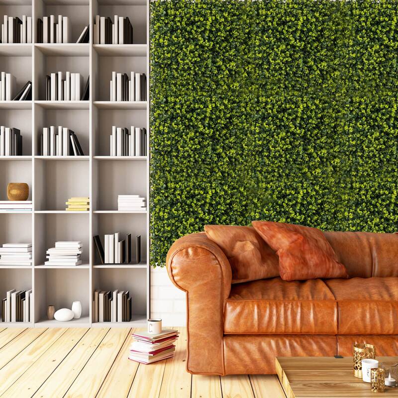 Costway 12 PCS 20" x 20" Artificial Hedge Boxwood Panels with - See Details