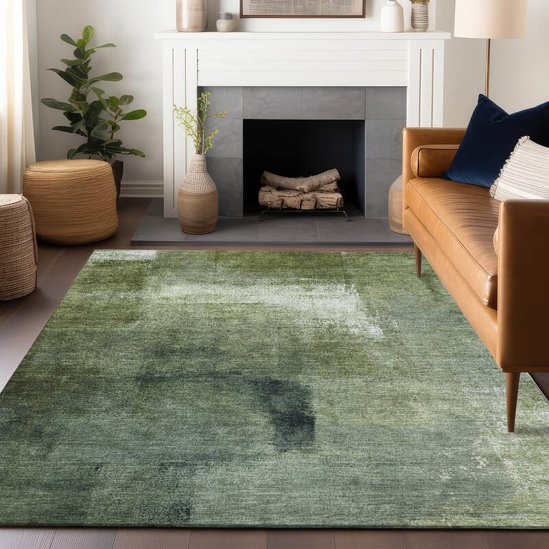 Premium Washable Super Soft Brushstrokes Abstract Mayfield Rug